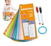 Added Flash Cards - Arithmetic Learning Cards for Kids for Early Math Education, Recognition and Number Counting | Math Facts Flash Card Set for Kids, Interactive Aggiu