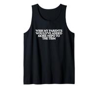 Added More Nepo to The Tism Funny Unhinged Gen Z Meme Ironic Tank Top