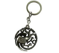 Added Sparkle Silver House Targaryen Fire and Blood Daenerys / Rhaenyra Keyring/keychain from Popular Tv Show Game of Thrones/House of Dragon!