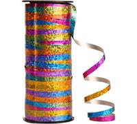 Addein 100 Yards Rainbow Gift Curling Ribbon, Balloon Ribbon String for Birthday Wedding Party Festival Art Craft Decor Florist Flowers Decoration
