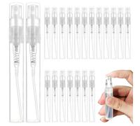 Addein 24 Pieces Mini Spray Bottle 5ml, Perfume Atomizers Refillable, Empty Atomiser Spray Bottles with Plastic Lid, Portable Travel Spray Bottles Atomizer for Perfume