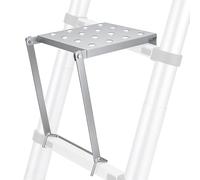 Adder Work Platform System, Ladder Work Stand Holds, Capacity Stable Attachment High-Altitude Tasks Supplies, Anti-Slip Extension Tool, for Electricians Painters Repair (Silver)