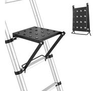 Adder Work Platform System, Ladder Work Stand Holds, Capacity Stable Attachment High-Altitude Tasks Supplies, Anti-Slip Extension Tool, for Electricians Painters Repair (Black)
