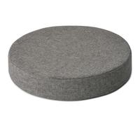 AddGrace 2.5" Thick Non Slip Round Chair Pad 1 Pack, 41cm, Light Grey | Machine-Washable Cover, Non-Slip, for Kitchen, Dining Room, Office, Floor, Bistro Cafe, for 16" Ottoman, 16" Round Stool