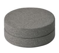 AddGrace 2.5" Thick Non Slip Round Chair Pad Set of 2, 41cm, Light Grey