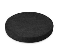 AddGrace Round Chair Cushions for Dining Chairs Soft Round Kitchen Seat Cushions with Removable Cover Non Slip Thick Seat Pads for Dining Kitchen Room 1 Pack (16 Inch Black)