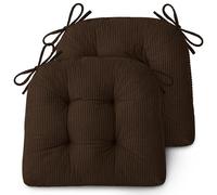 AddGrace Seat Cushions for Dining Chairs Set of 2,46x42x8cm Brown