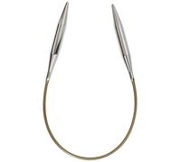 Addi Circular Knitting Needle, Metal, Silver, 40cm x 10mm