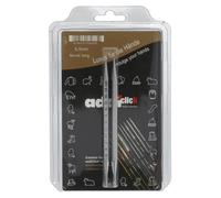 Addi Click Novel Lace Long Tips, Metal, 6.50mm (UK 3 / US 10.5), 6.5mm