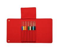 Addi Colours Crochet Hook Set 9 Hooks 2-6mm Comfort Grip Needles & Carry Case
