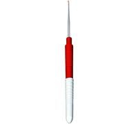 Addi Fine Steel Crochet Hook with Handle, Metal, Silver, 0.5mm