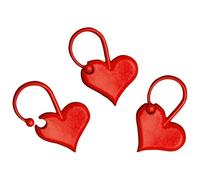 Addi Love Stitch Markers - 100 Pieces in Red