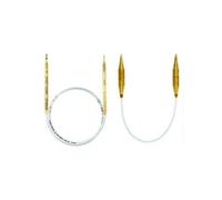 Addi Nadeln Circular Gold Glitter Plastic Needle, 120cm x 12mm