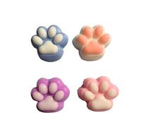 ADDICTD Cat Paw Squishy Toys Bundle- Crystal Jelly Squishies for Stress Relief, Sensory and Fidget Toys for Gifts (4Pcs Classic Cat Paw Squishy)