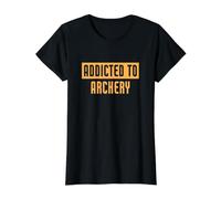Addicted to Archery Funny Archer Value Graphic T-Shirt, Women, Black, XS