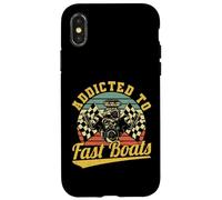 Addicted To Fast Boats Drag Boat Racing Speedboat Hydroplane Case for iPhone X/XS