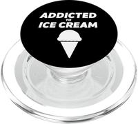 Addicted To Ice Cream Funny Cute Soft Serve Gelato Ice Cream PopSockets PopGrip for MagSafe