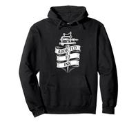 Addicted To Ink Tattoo Lover Tattooing Machine Vintage Cool Pullover Hoodie