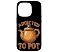 Addicted To Pot Coffee Caffeine Drinker Case for iPhone 14 Pro