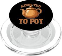Addicted To Pot Coffee Caffeine Drinker PopSockets PopGrip for MagSafe