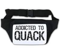 Addicted to Quack Funny Graphic Waist Bag Fanny Pack White