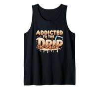 Addicted to The Drip Funny Boba Tea Lover Bubble Drink Tank Top