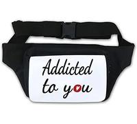 Addicted to You Red Valentines Heart Waist Bag Fanny Pack White