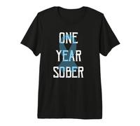 Addiction Recovery 1 Year Sobriety One Year Sober Premium T-Shirt