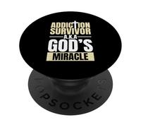 Addiction Survivor Sober Recovery Christian Sobriety PopSockets Adhesive PopGrip