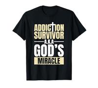 Addiction Survivor Sober Recovery Christian Sobriety T-Shirt