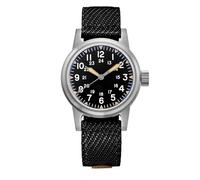 ADDIESDIVE 36mm Retro Men's Automatic Watch 200m Waterproof NH35A Movement Military Style Outdoor Analog Watches C3 Super Luminous K1 Bubble Mirror Glass Nylon Strap Diving Watch AD2088