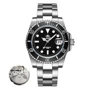 ADDIESDIVE Luxury Men's Automatic Watch 8215 Mechanical Watches Men's Analog Diver's Watch with Stainless Steel Bracelet AD2503