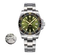 ADDIESDIVE Men's Automatic Watch 8215 Mechanical Watches BGW9 Luminous Ceramic Bezel Men Analog Diver's Watch 200m with Stainless Steel Bracelet AD2504