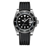 ADDIESDIVE Quartz Watches for Men Diver 200M Steel Watch with Waterproof Rubber Strap Waffle