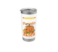 Adding A Pumpkin to Our Patch Pregnancy Halloween Stainless Steel Insulated Tumbler