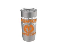 Adding Another Pumpkin to Our Patch Funny Halloween Party Stainless Steel Insulated Tumbler