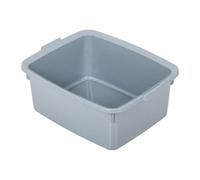 Addis 518457 Eco Made from 100% Plastic Extra Large Rectangular Washing Up Bowl, 12 Litre, Recycled Light Grey, 42 x 33 x 16.5cm