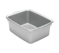 Addis 12L Rectangular Washing Up Bowl with Handles Durable, Scratch-Resistant, Easy Grip Handles, Easy to Clean Sink Basin Ideal for Dishwashing & Kitchen Use Grey 1 Pack