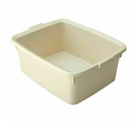 Addis 12L Rectangular Washing Up Bowl with Handles Durable, Scratch-Resistant, Easy Grip Handles, Easy to Clean Sink Basin Ideal for Dishwashing & Kitchen Use Beige 1 Pack