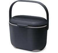 Addis 2.5 Litre Kitchen Compost Caddy, Black/Grey, 2.5L