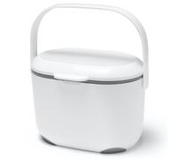 Addis 2.5 Litre Kitchen Compost Caddy, White/Grey