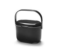 Addis 2.5L Black & Metallic Food Compost Caddy W/ Removable Inner Bucket 515630
