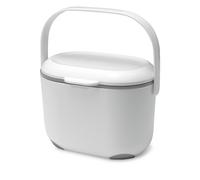 Addis 2.5L Compost Caddy - White & Metallic