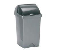 Addis 24 Litre Roll Top Bin, Metallic