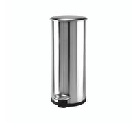 Addis 30L Soft Close Bin Steel/BLK
