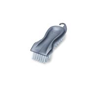 Addis 319186 Everyday Essentials Plastic Floor Stiff Scrub Brush with Scrapper, Metallic Silver