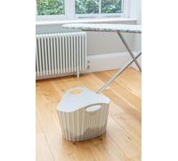 Addis Flat Easy Store Laundry Basket Hamper, Dark Grey, 38 Litre 518150