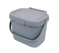 Addis 4.5 Litre Eco Recycled Kitchen Caddy for Food Waste - Light Grey