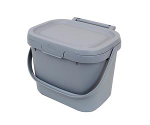 Addis 4.5 Litre Eco Recycled Kitchen Caddy for Food Waste - Light Grey