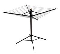 Addis 4 Arm Patio Freestanding Rotary Dryer Clothes Washing Line 17m Sun Chaser with 4 support legs, fully Foldable Portable for Patio Outdoor Indoor Caravans Camping or Work space